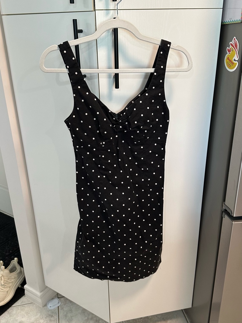 Guess Black Polka Dot Camisole Dress